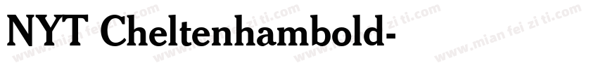 NYT Cheltenhambold字体转换